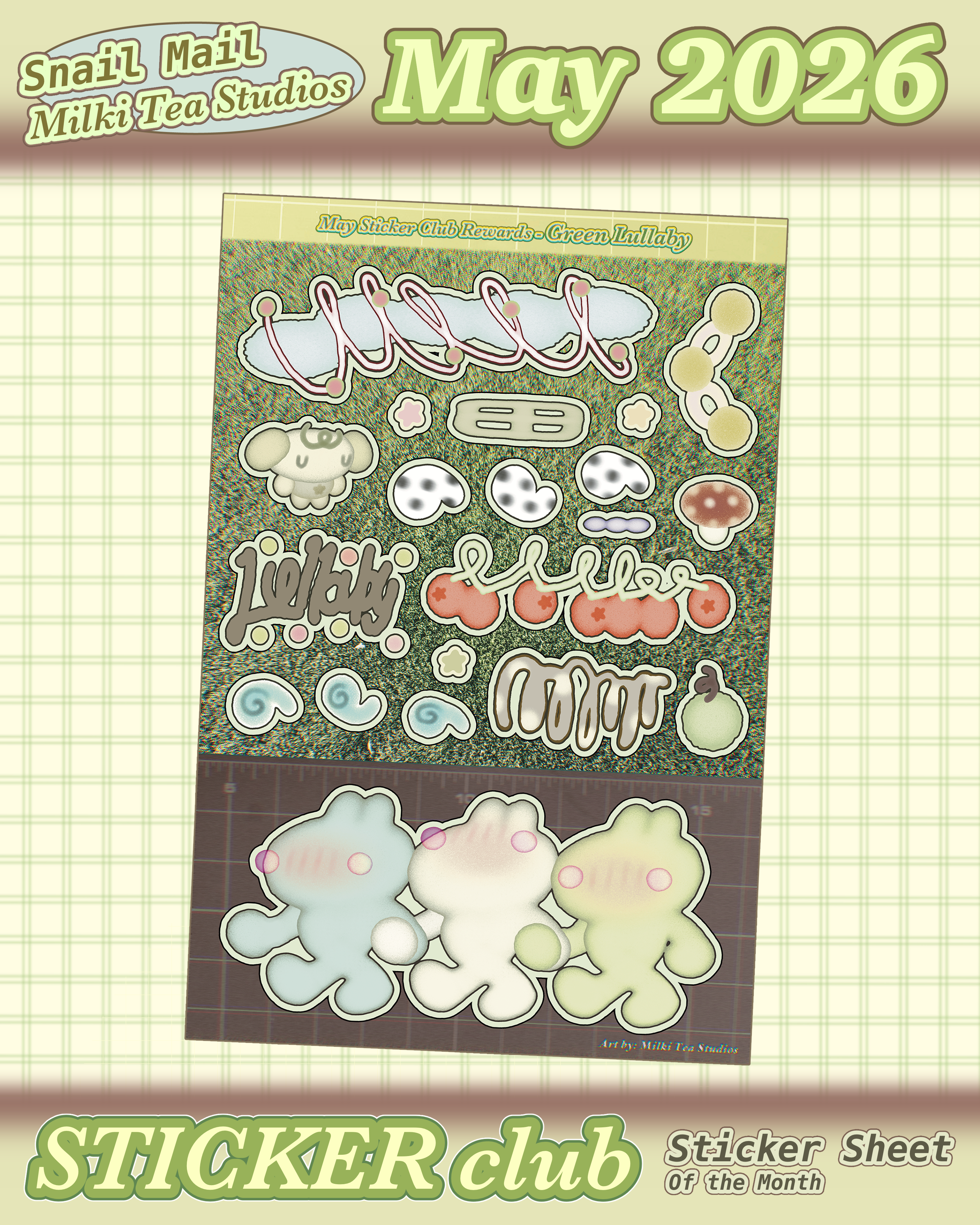 Sticker Sheet of the Month (人•ω< *) - Summer Breeze