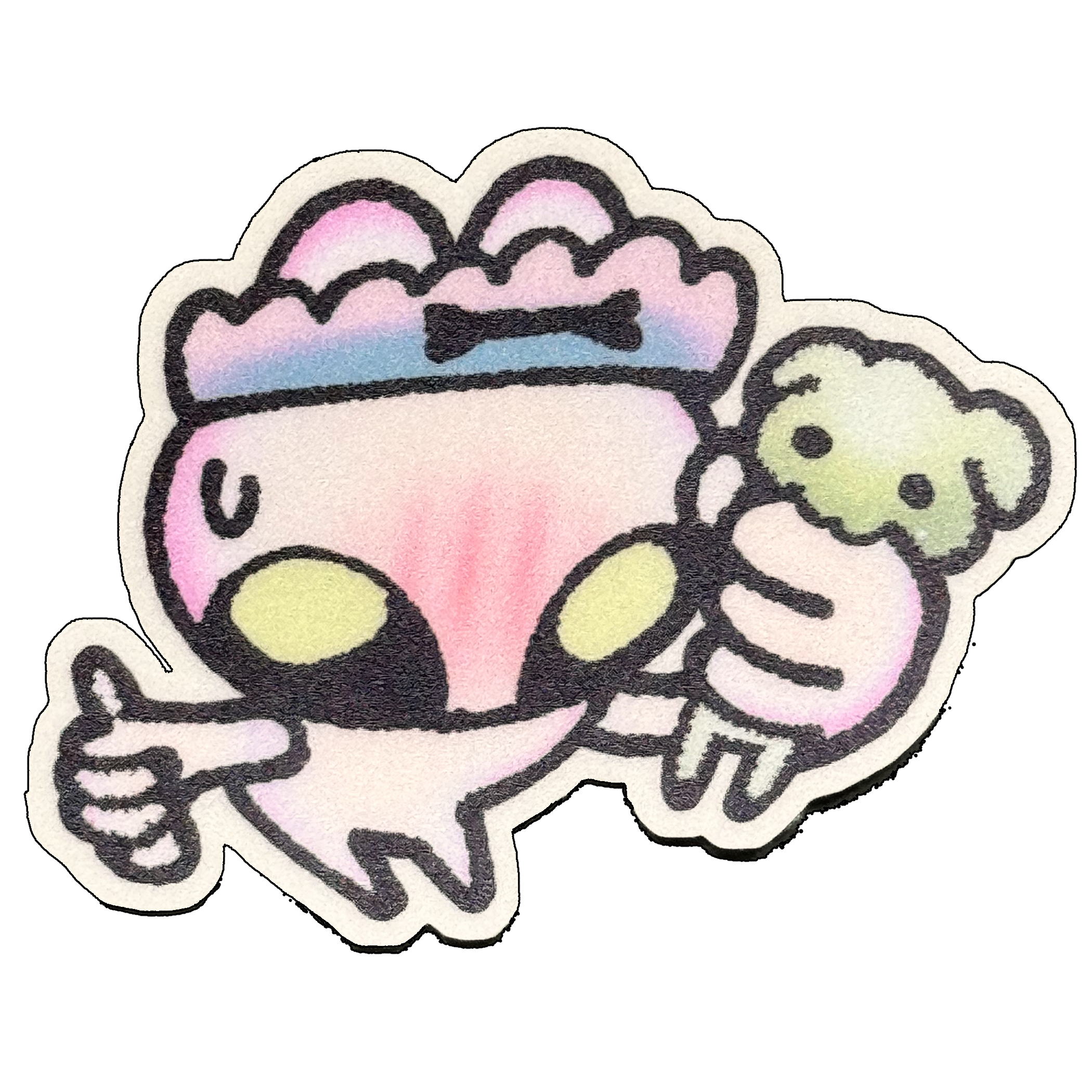 Loves Dogs (Alien) Sticker