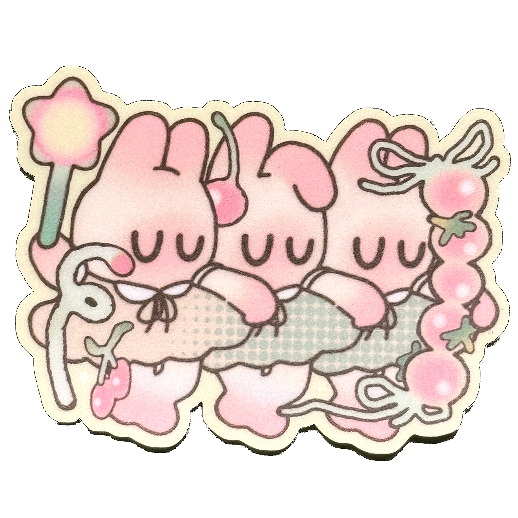 Fairy Bunni Trio Sticker