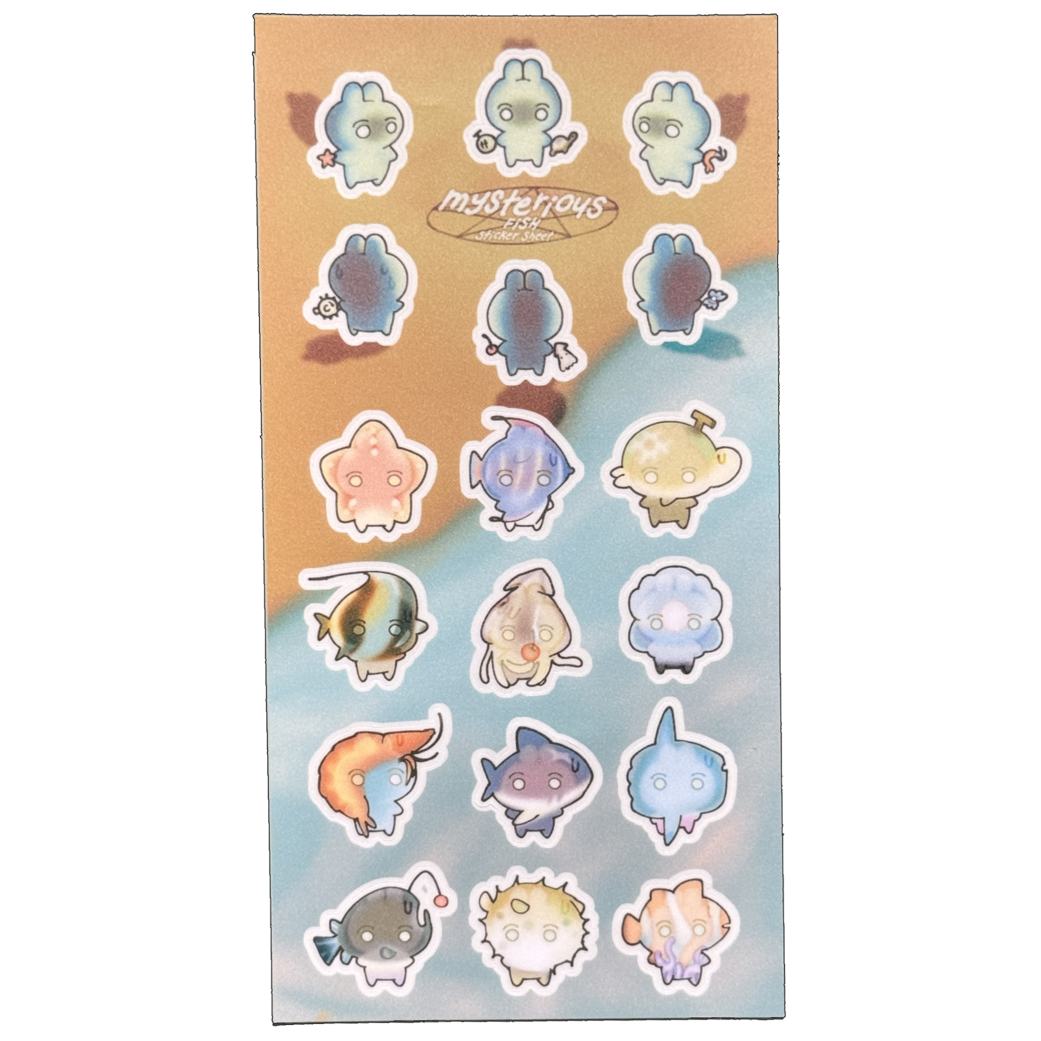Fish Fish Circle Sticker Sheet