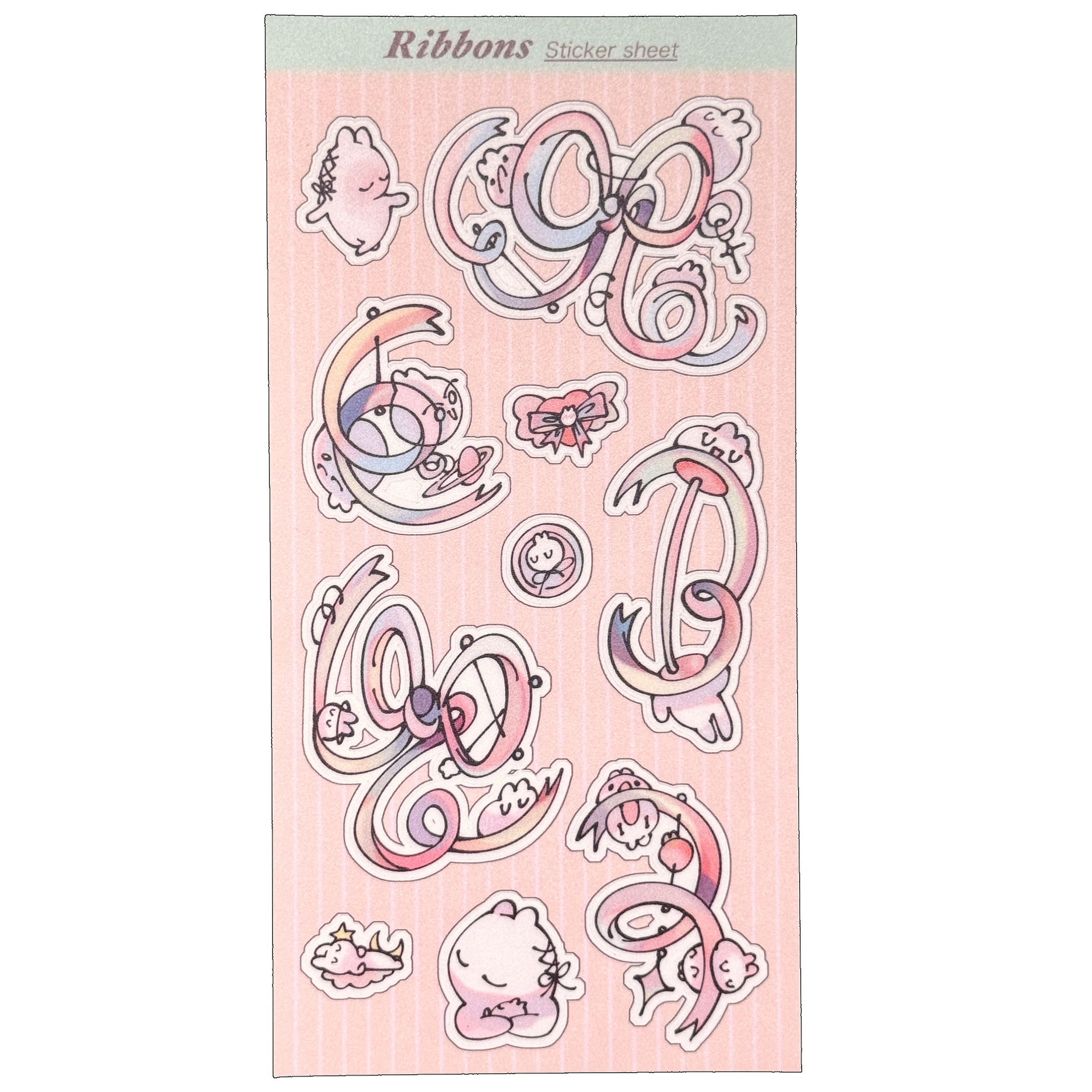 Ribbons Deco Sticker Sheet