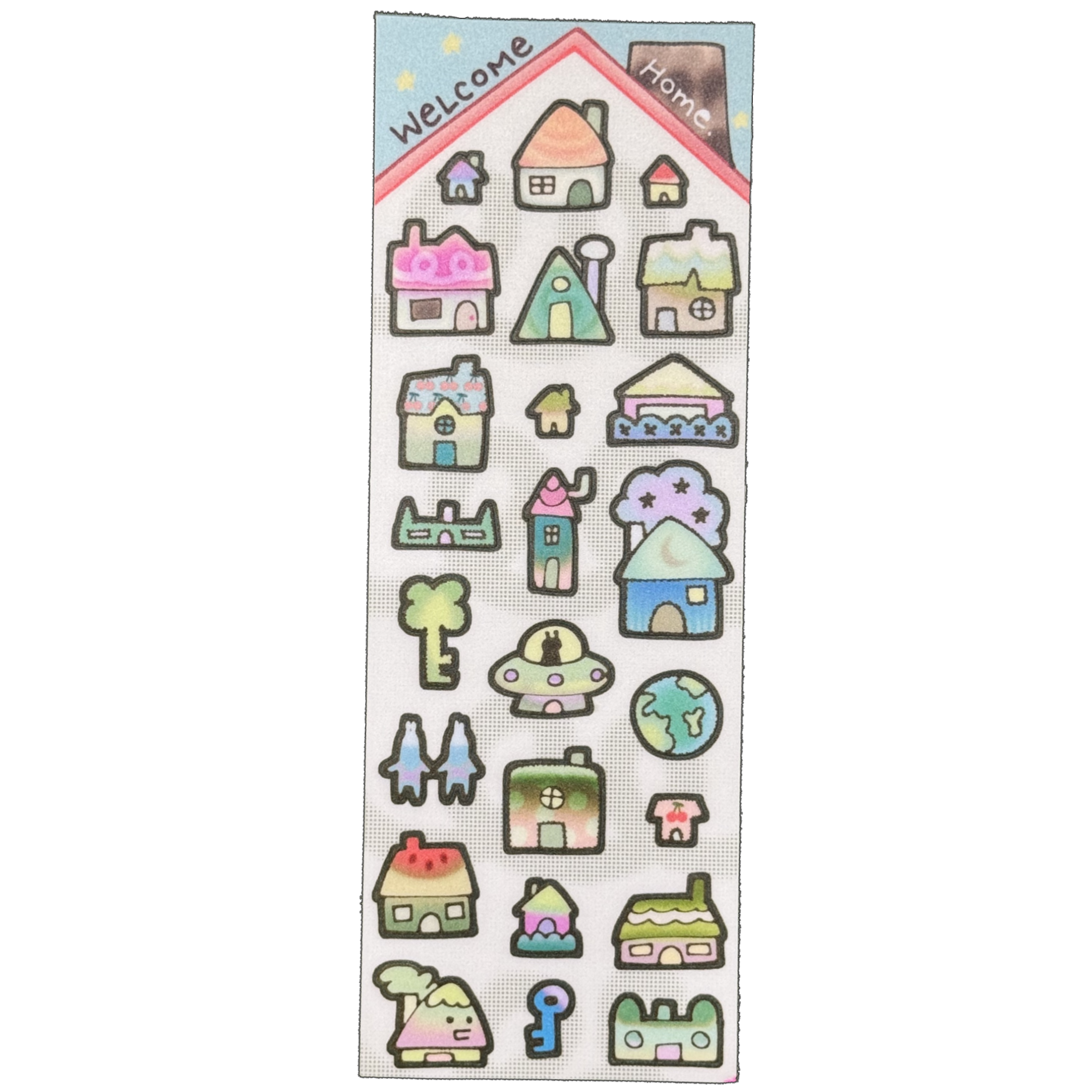 Houses Deco Sticker Sheet