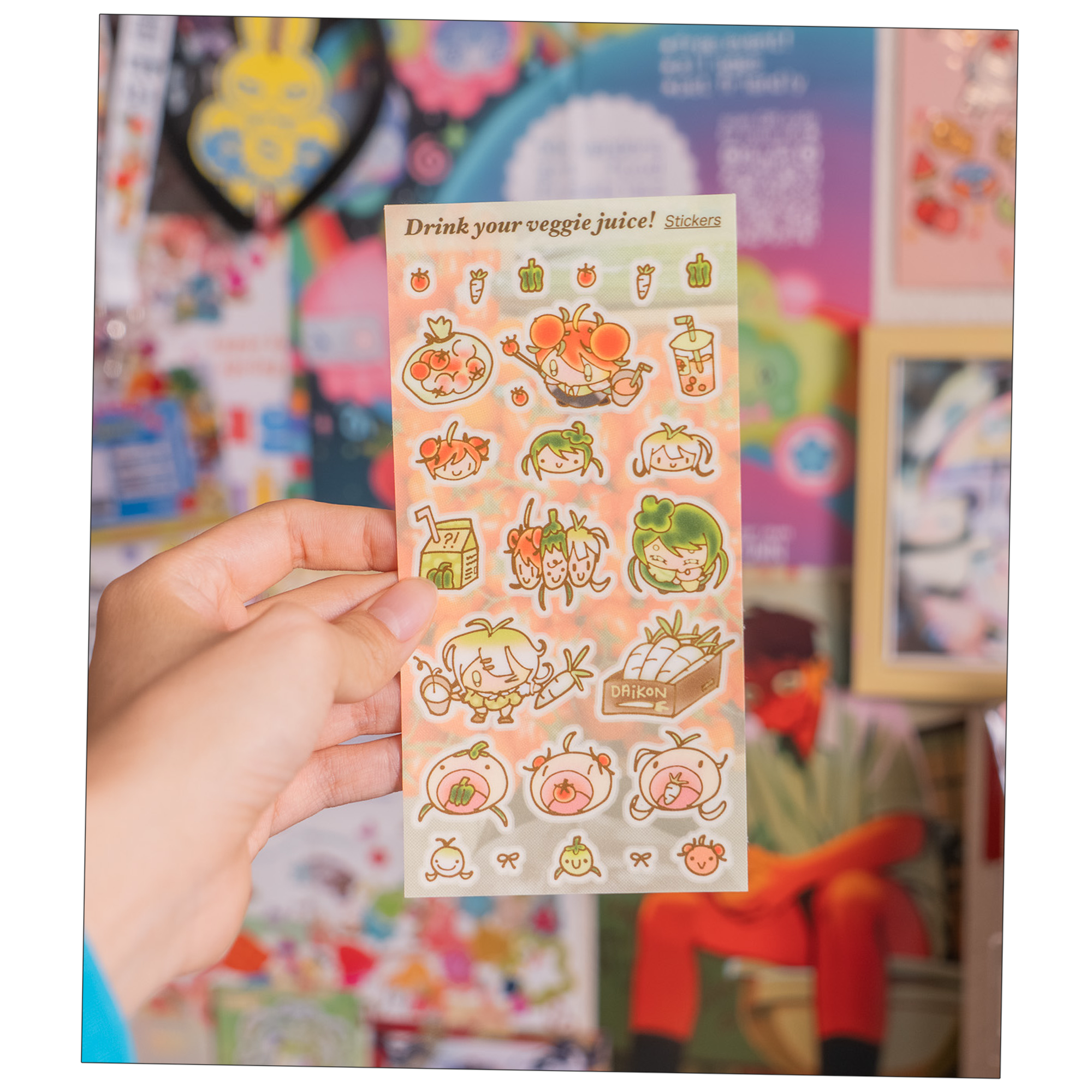 Veggie Girls Collab Sticker Sheet