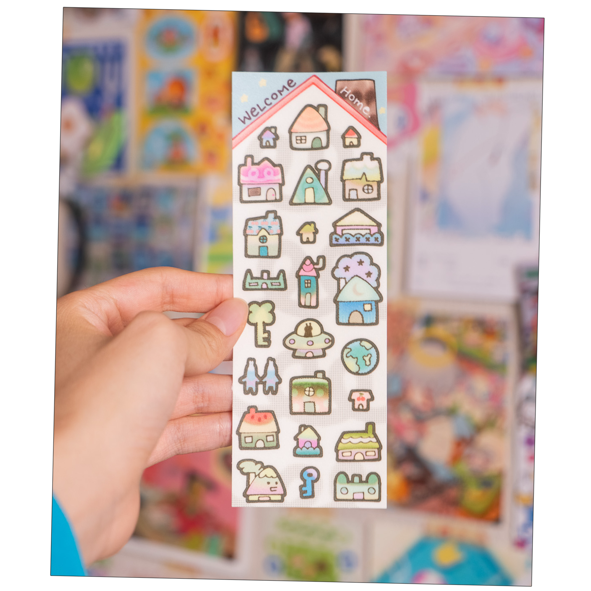 Houses Deco Sticker Sheet
