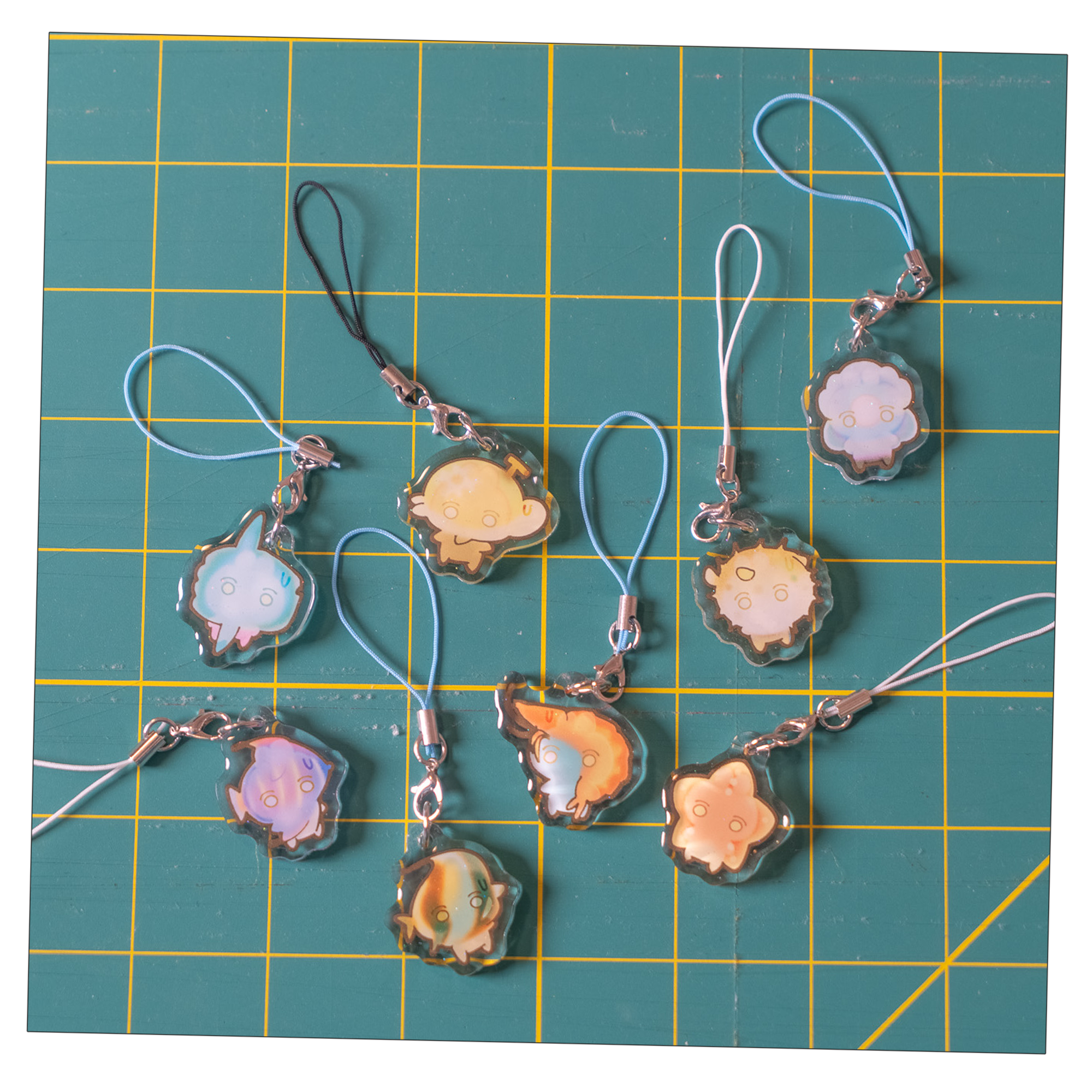 Fish Fish Circle Phone Charm Blind Bag Gatcha