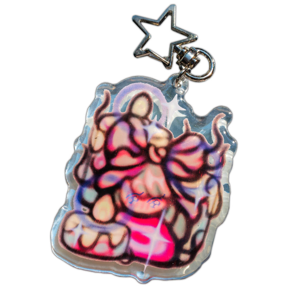 Candle Girl Acrylic Keychain