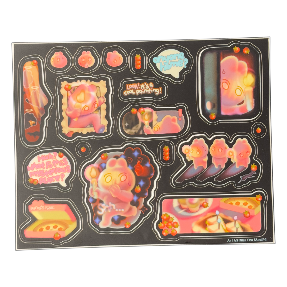 Bunni's Haunted House Adventure Jumbo Sticker Sheet