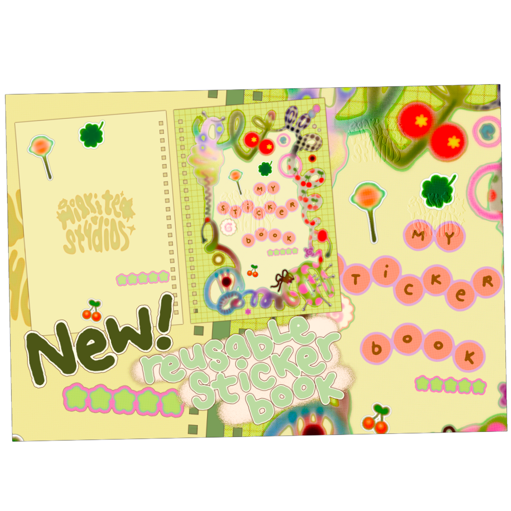 Spring Green Sticker Book