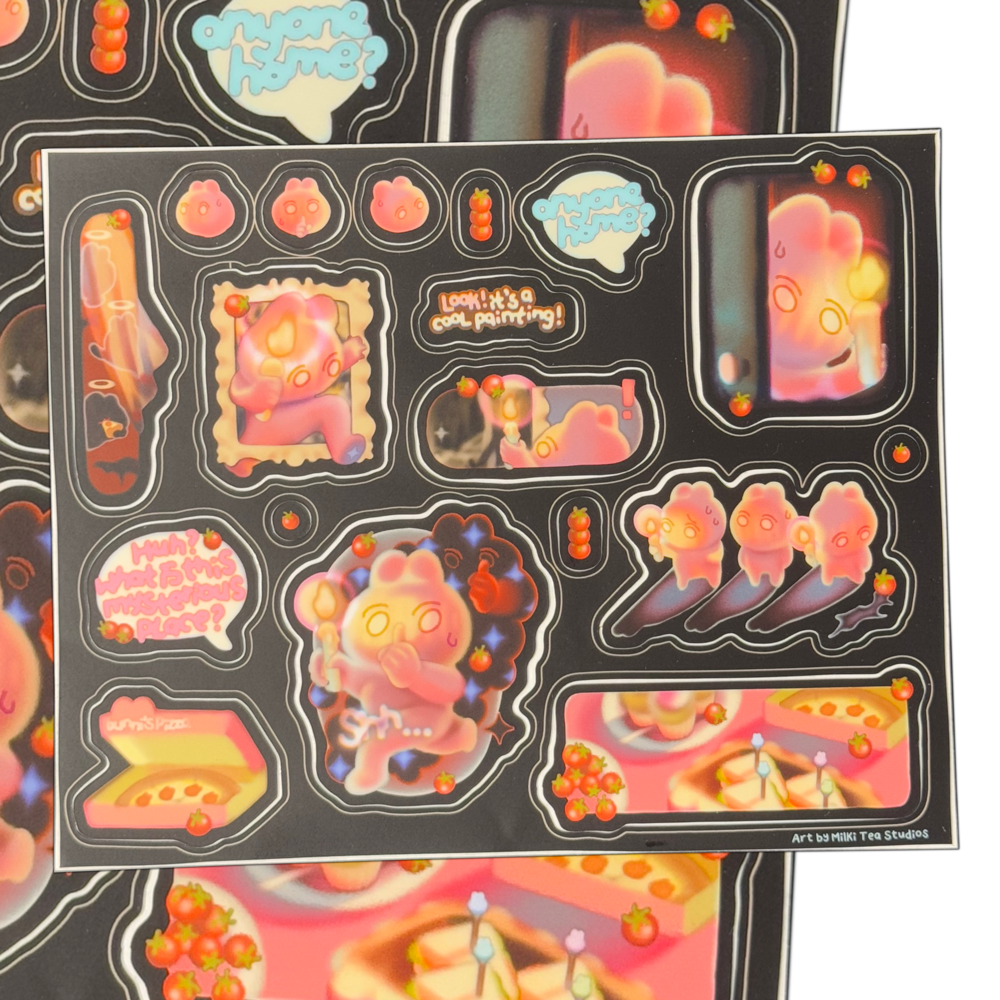 Bunni's Haunted House Adventure Jumbo Sticker Sheet
