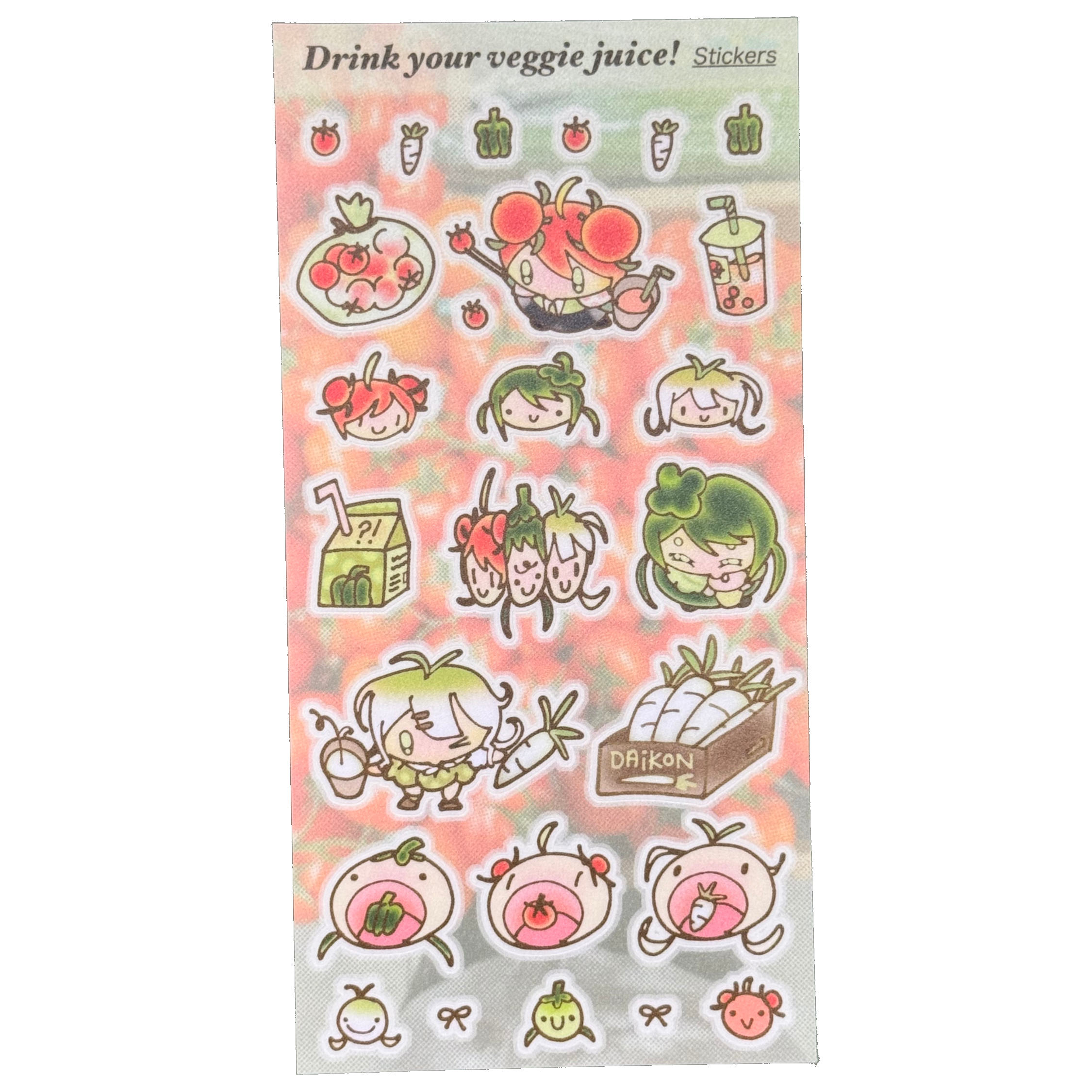 Veggie Girls Collab Sticker Sheet
