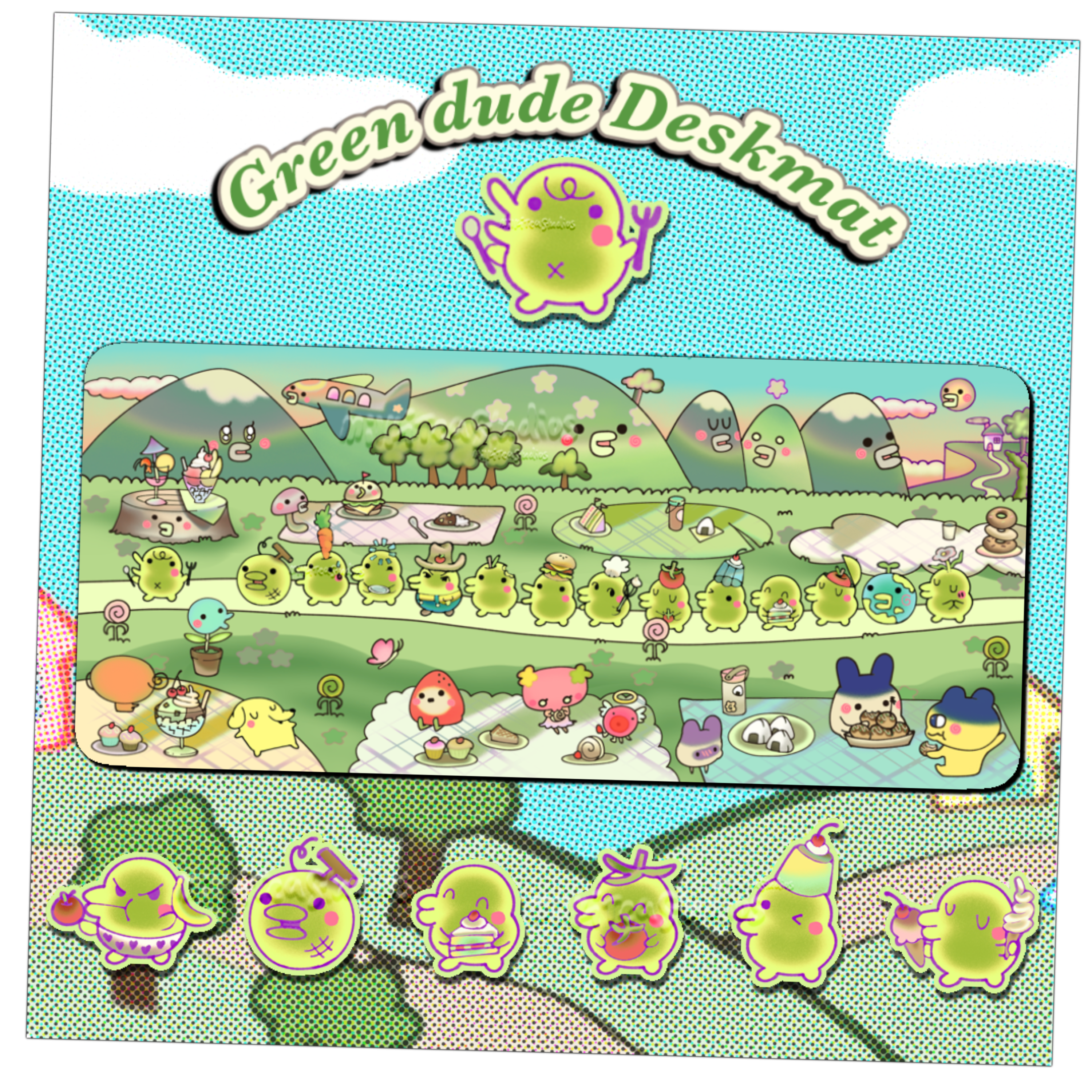 Green Dude Deskmat