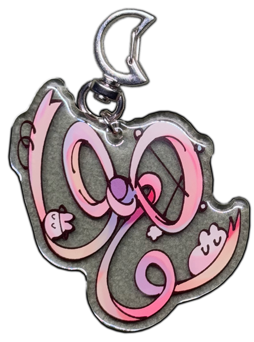 Ribbon Bunni Acrylic Keychain