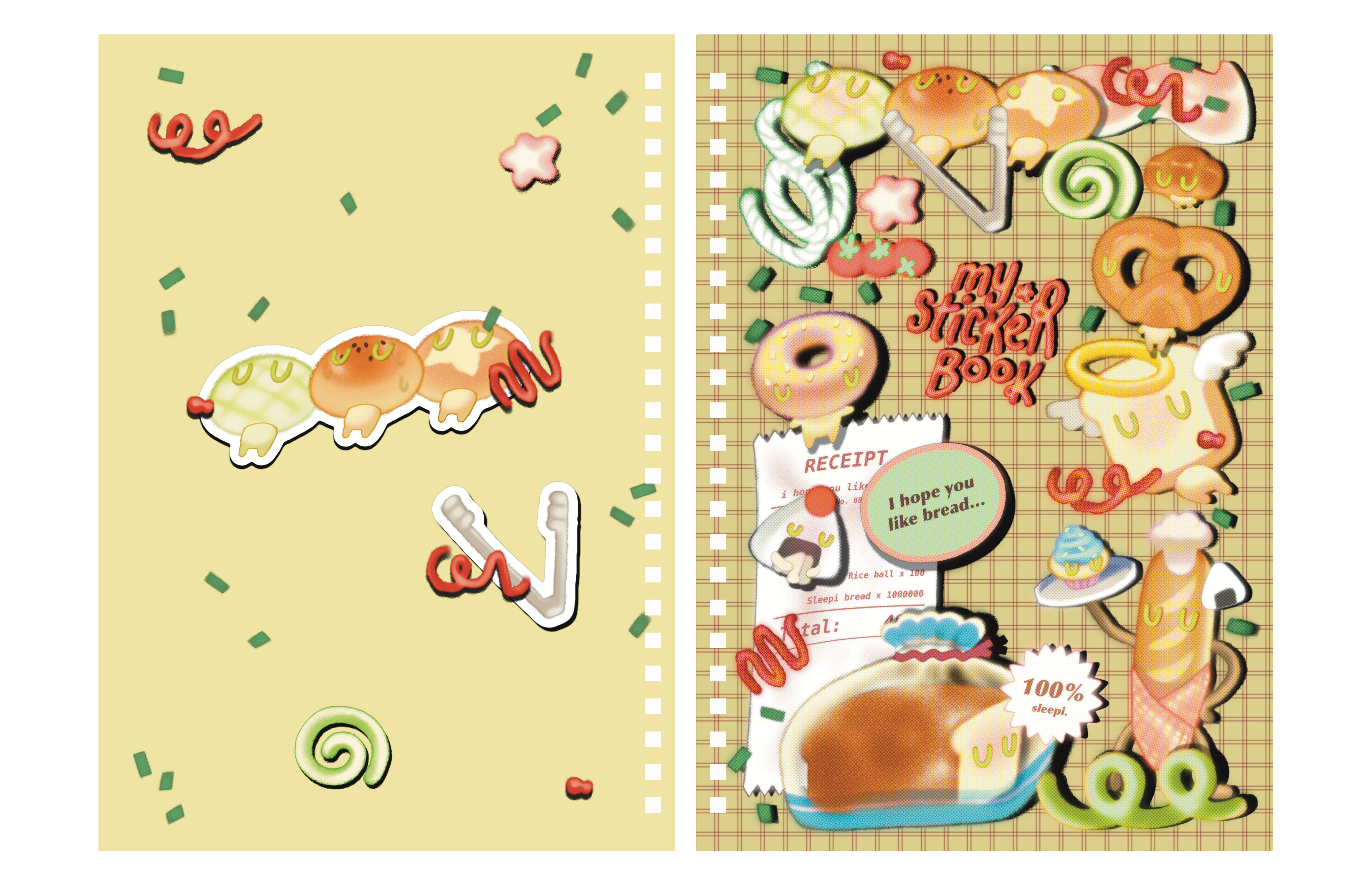 I Hope You Like Bread Sticker Book