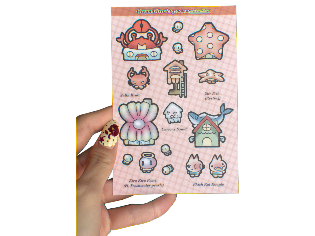 Ocean District 5 PM Sticker Sheet