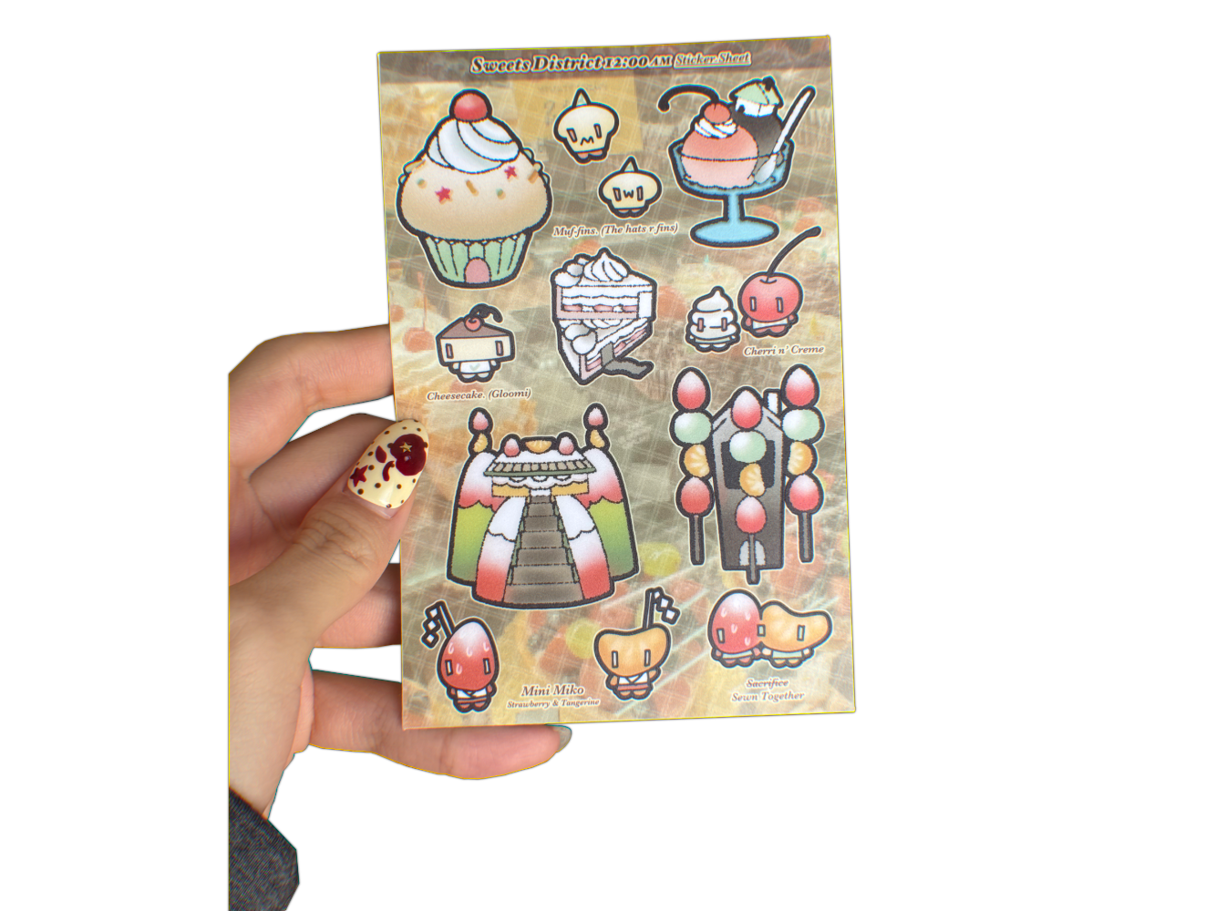 Sweets District (12AM) Sticker Sheet