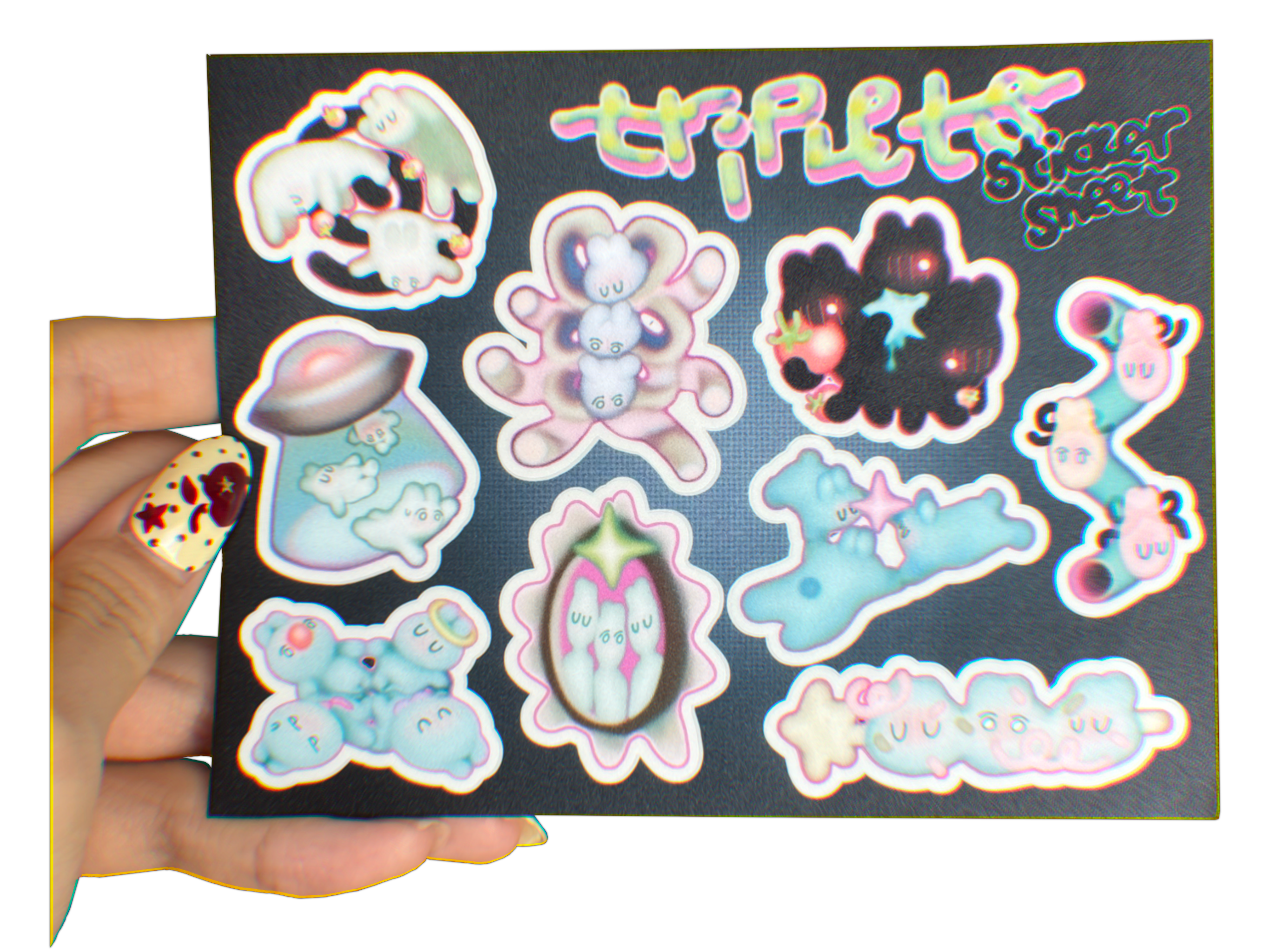 Triplets Sticker Sheet