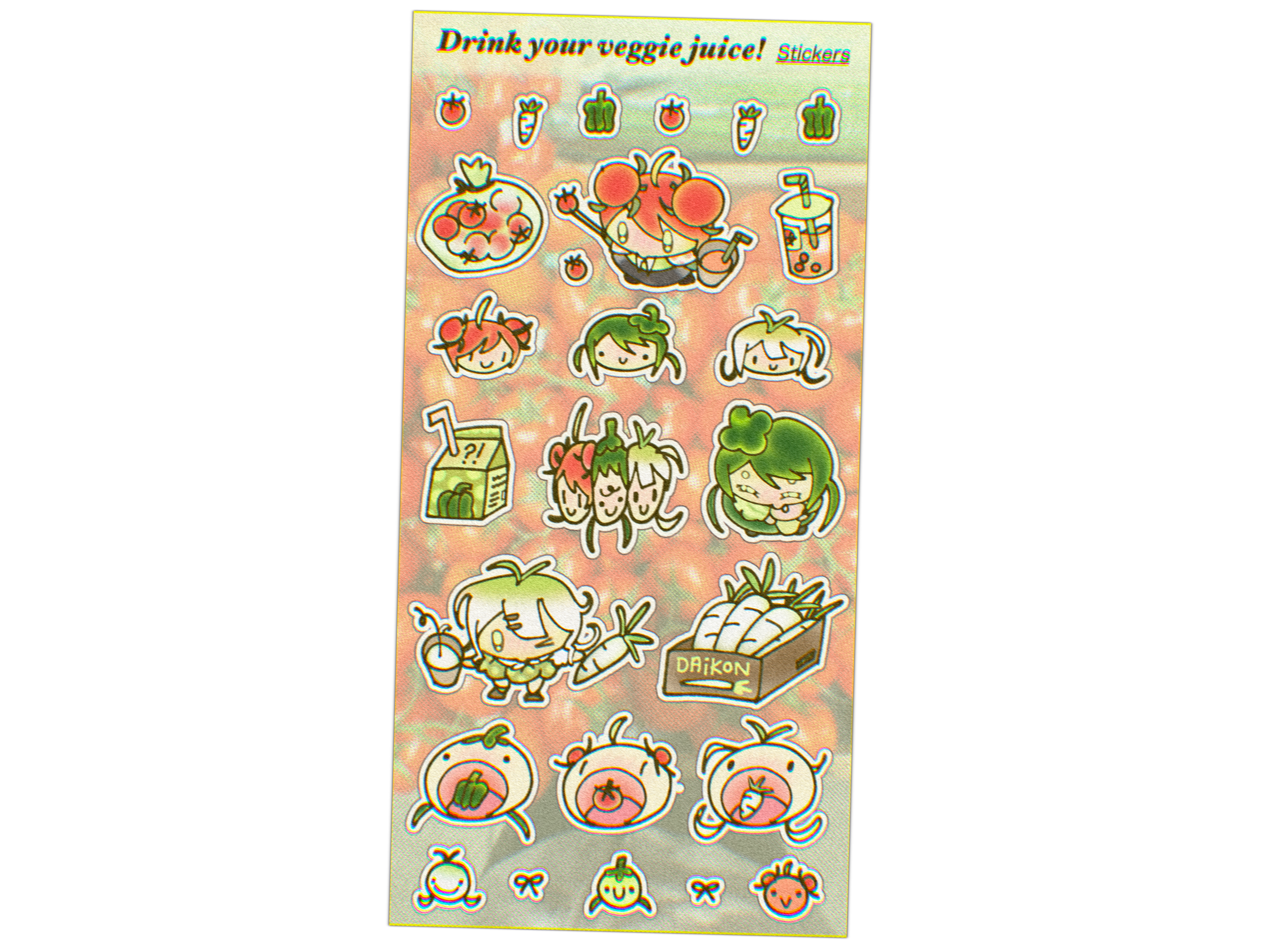 Veggie Girls Collab Sticker Sheet