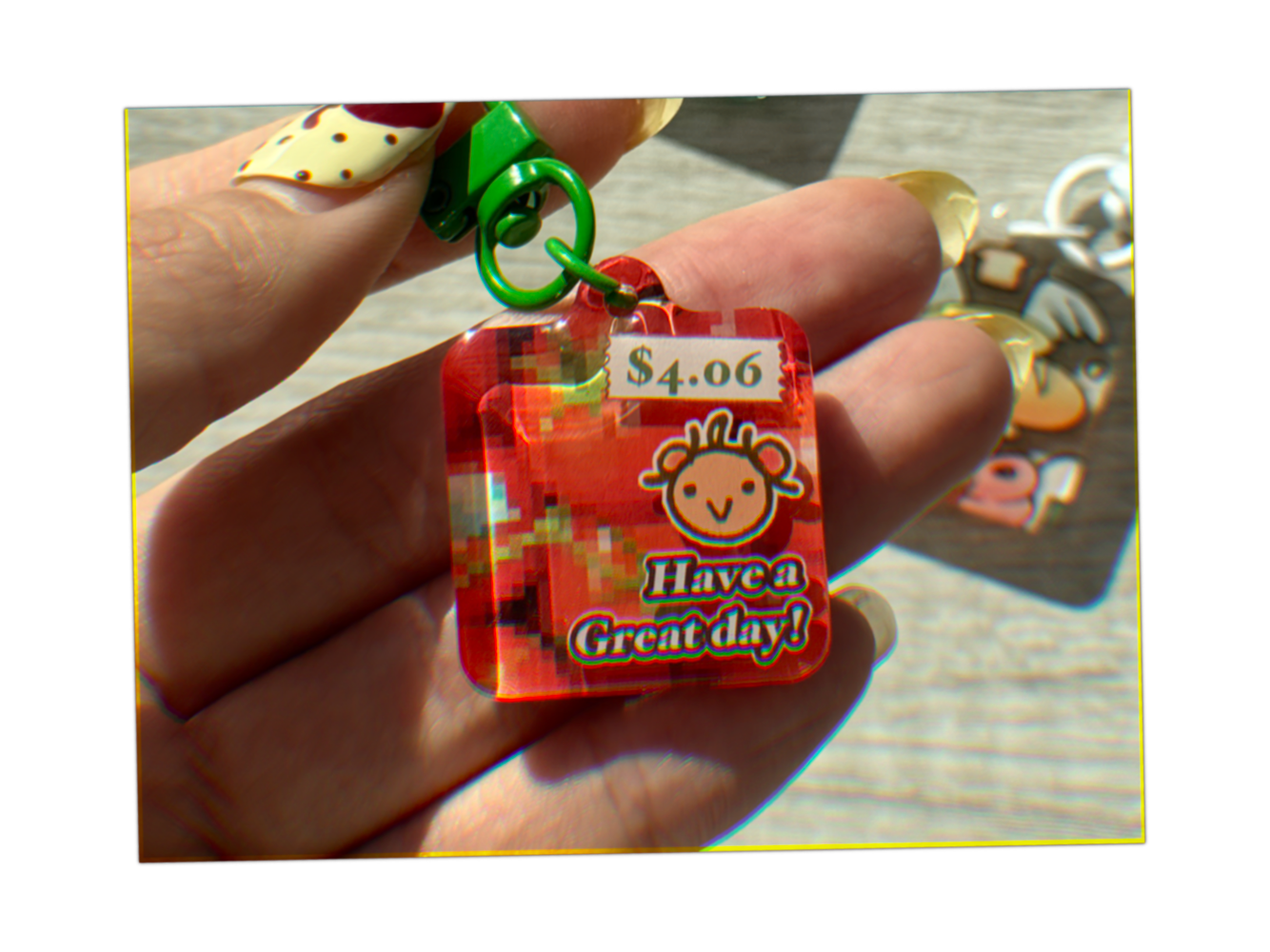 Have a nice (tomato) day! Keychain