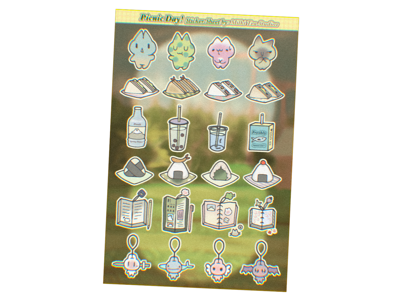Picnic Day with besties Sticker Sheet + Exclusive Bonus Sticker