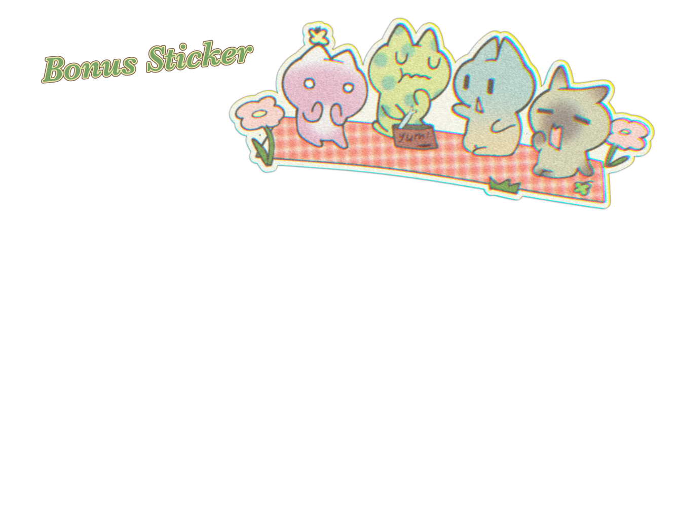 Picnic Day with besties Sticker Sheet + Exclusive Bonus Sticker