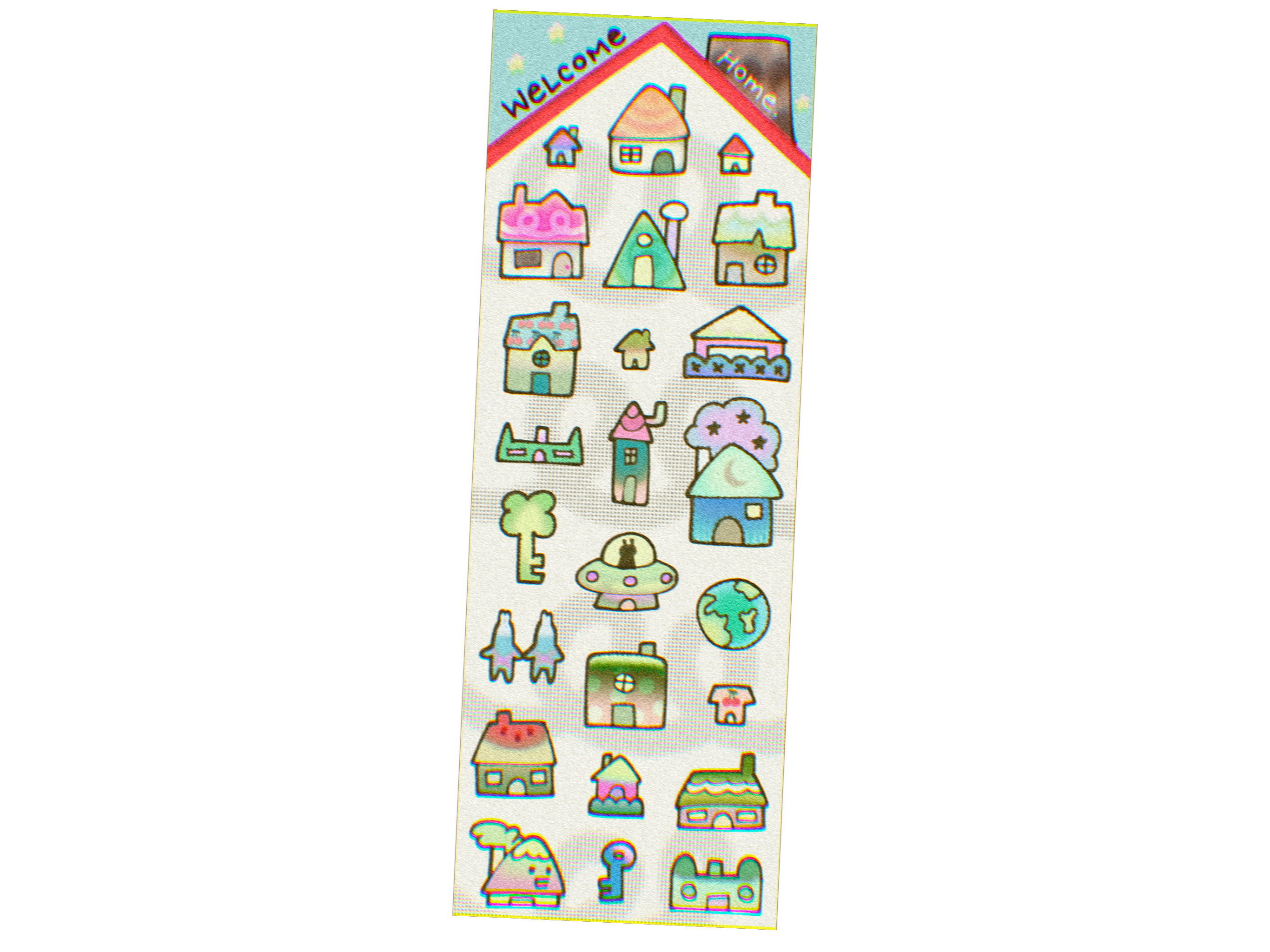 Houses Deco Sticker Sheet