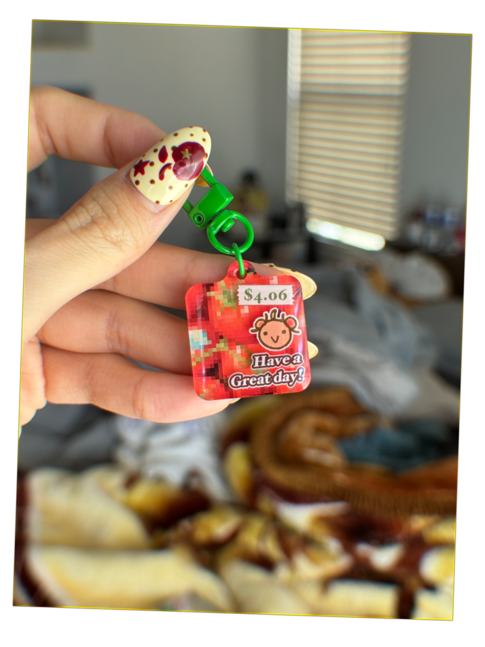 Have a nice (tomato) day! Keychain