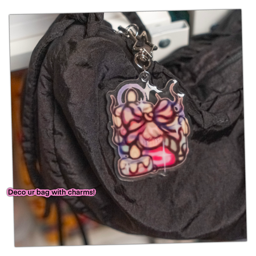 Candle Girl Acrylic Keychain