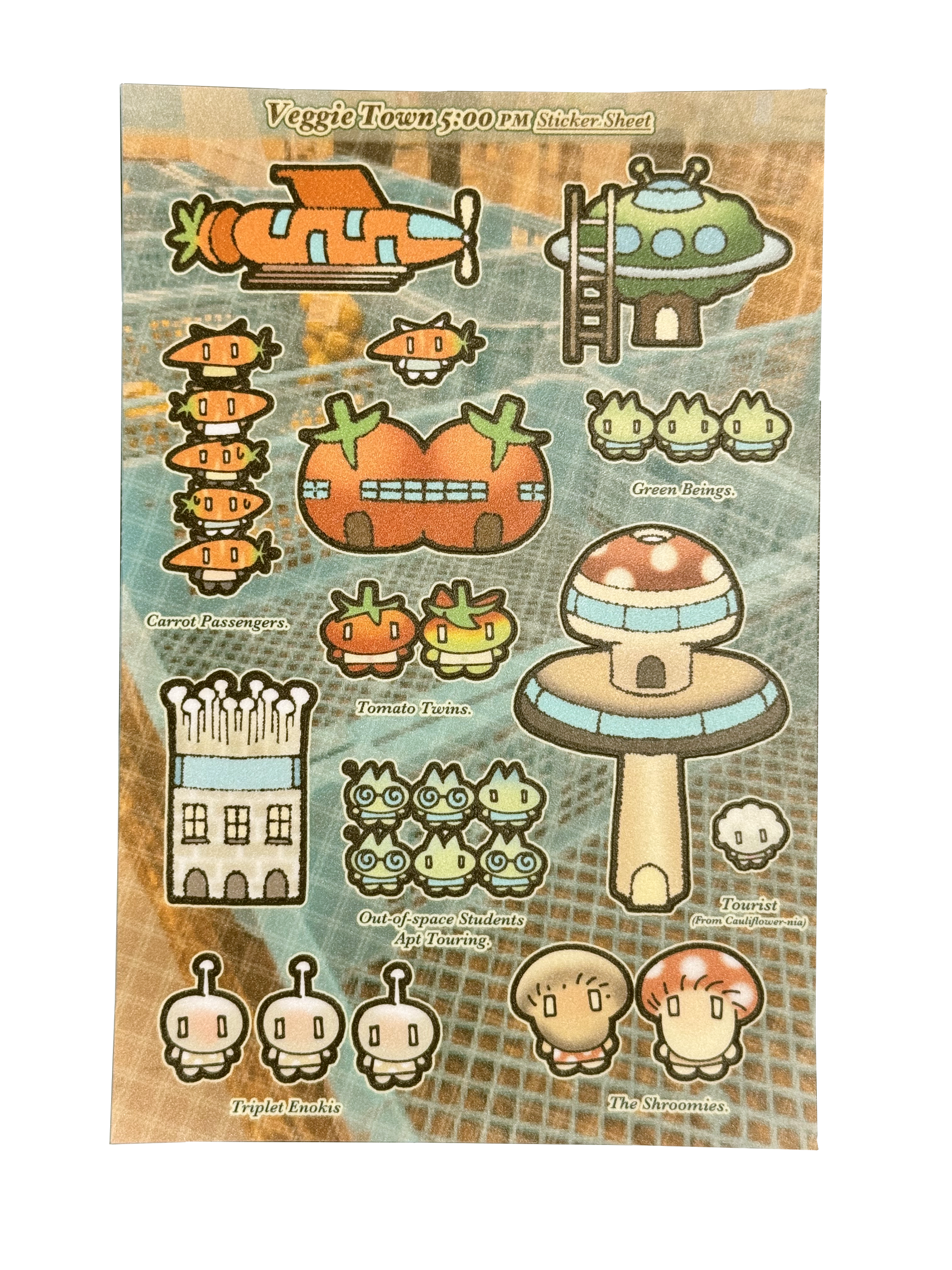 Veggie Town (3PM) Sticker Sheet
